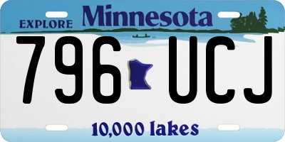MN license plate 796UCJ