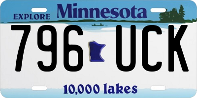 MN license plate 796UCK