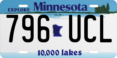 MN license plate 796UCL