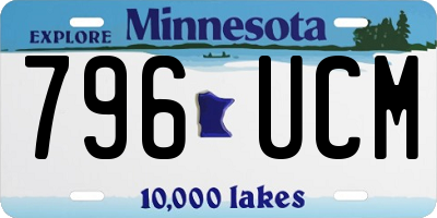 MN license plate 796UCM