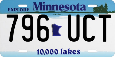 MN license plate 796UCT