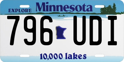 MN license plate 796UDI