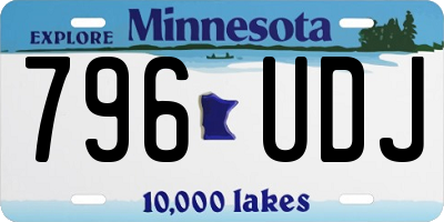 MN license plate 796UDJ