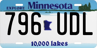 MN license plate 796UDL