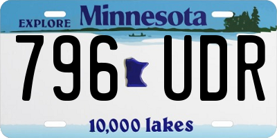 MN license plate 796UDR