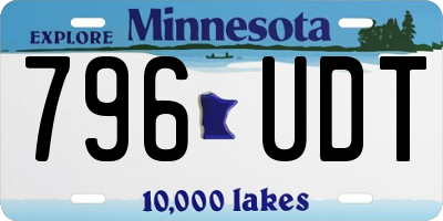 MN license plate 796UDT