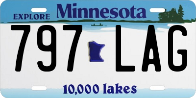 MN license plate 797LAG