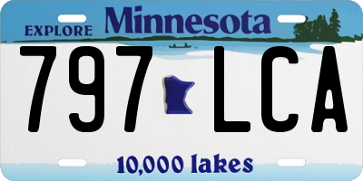MN license plate 797LCA