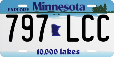 MN license plate 797LCC