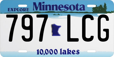 MN license plate 797LCG