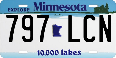 MN license plate 797LCN
