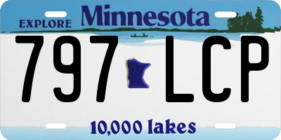 MN license plate 797LCP