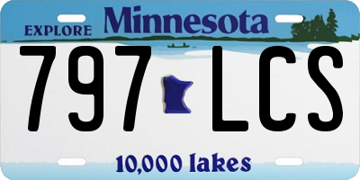 MN license plate 797LCS