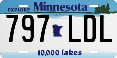 MN license plate 797LDL