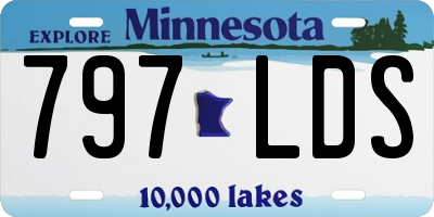 MN license plate 797LDS