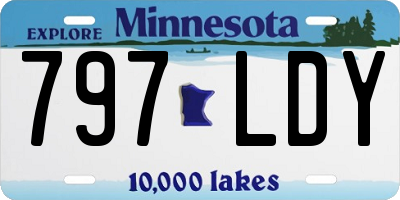 MN license plate 797LDY