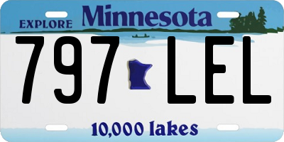 MN license plate 797LEL