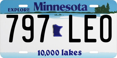MN license plate 797LEO
