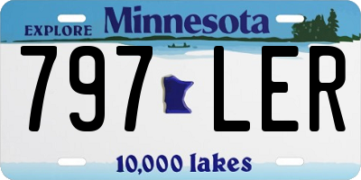 MN license plate 797LER