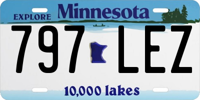MN license plate 797LEZ