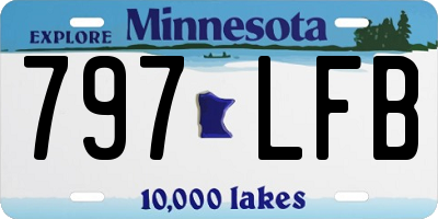 MN license plate 797LFB