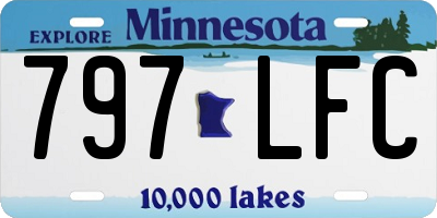 MN license plate 797LFC