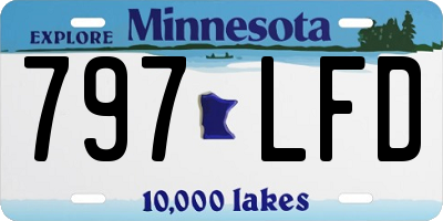 MN license plate 797LFD