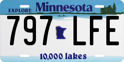 MN license plate 797LFE