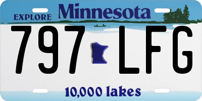 MN license plate 797LFG