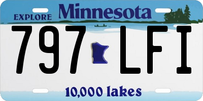 MN license plate 797LFI