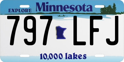 MN license plate 797LFJ