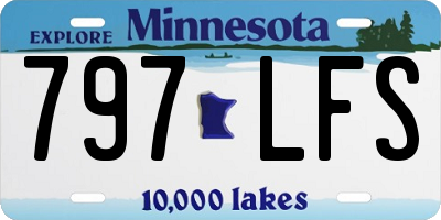 MN license plate 797LFS