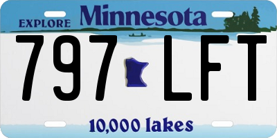 MN license plate 797LFT