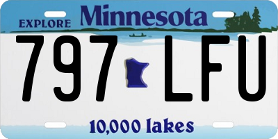 MN license plate 797LFU