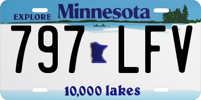 MN license plate 797LFV