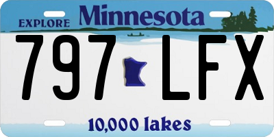 MN license plate 797LFX