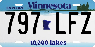 MN license plate 797LFZ