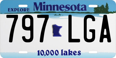 MN license plate 797LGA