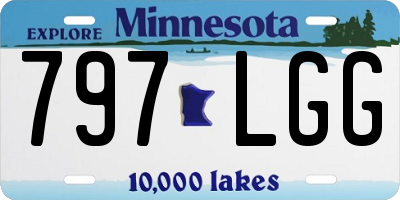 MN license plate 797LGG