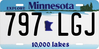 MN license plate 797LGJ