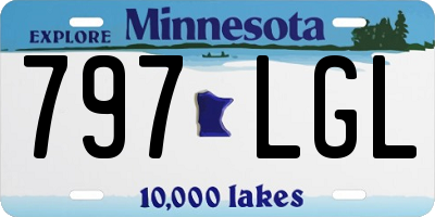MN license plate 797LGL