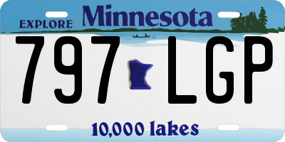 MN license plate 797LGP
