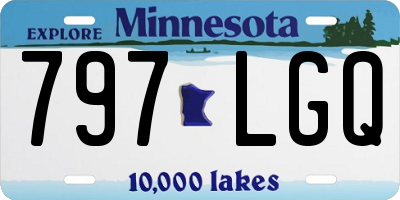 MN license plate 797LGQ