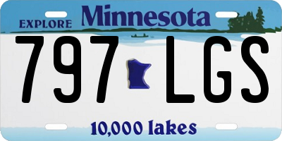 MN license plate 797LGS