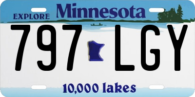 MN license plate 797LGY