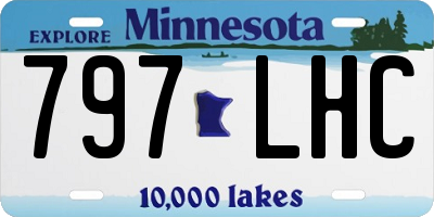 MN license plate 797LHC
