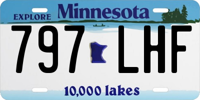 MN license plate 797LHF