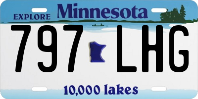 MN license plate 797LHG