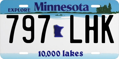 MN license plate 797LHK