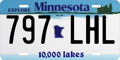 MN license plate 797LHL
